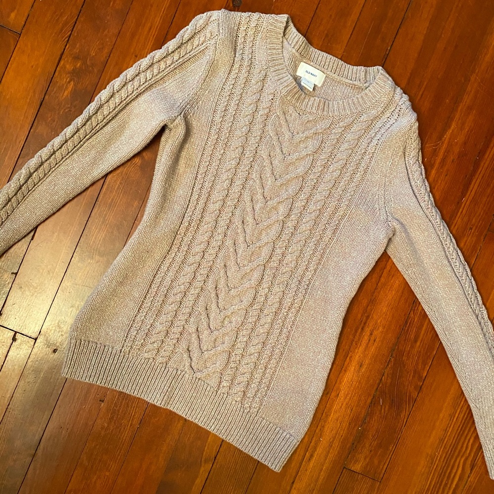 Purple sparkle sweater